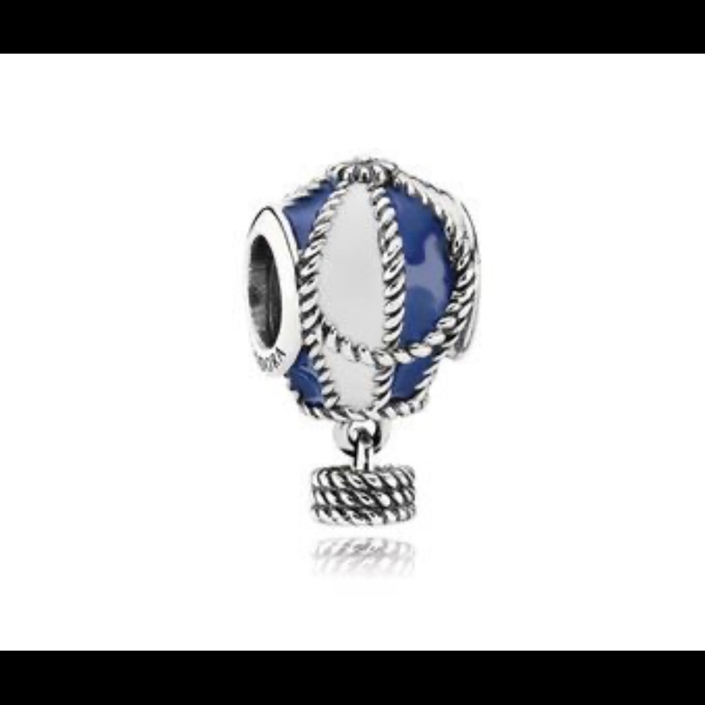 Pandora hot air balloon charm with silver chain